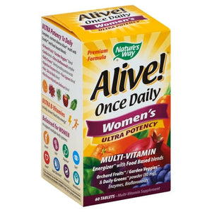 Natures Way Multi-Vitamin Once Daily Womens Ultra Potency Tablets 1/60 TAB [UNFI #726547] T