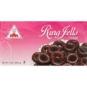 Joyva Ring Jells Chocolate Covered 24/9 oz [UNFI #0995548 ] [ebt]