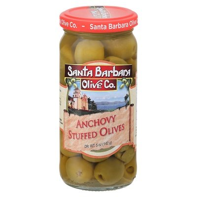 Santa Barbara Olive Co  Olives Anchovy Stuffed 6/5 OZ [UNFI #906016] [ebt]