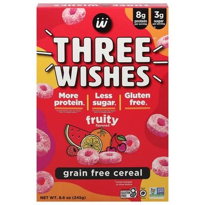 Three Wishes Cereal Fruity Flavored Grain Free 6/8.6 OZ [UNFI #2689321] [ebt]