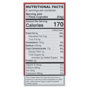 The Pizza Cupcake Pizza Cupcake Pepperoni 6 Pack 5/11.45 OZ [UNFI #2930204] [ebt]