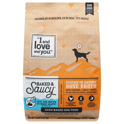 I And Love And You Dog Food Coated In Savory Bone Broth Oven Baked 4/4 LB [UNFI #03085727]