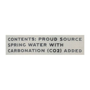 Proud Source Spring Water Sparkling Lightly Carbonated 24/16 OZ [UNFI #2666154] [ebt] T