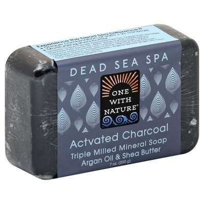 One With Nature Soap Triple Milled Mineral Activated Charcoal 1/7 OZ [UNFI #2637049] T