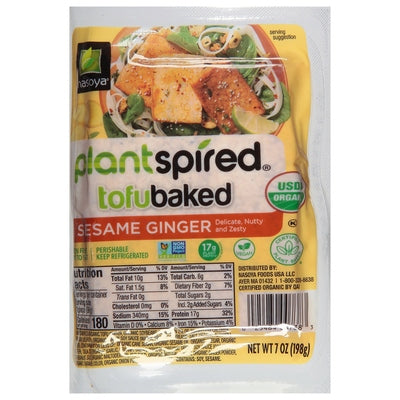 Nasoya Tofu Baked Sesame Ginger 6/7 OZ [UNFI #2529113] [ebt]