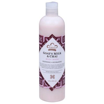 Nubian Heritage Body Wash Goats Milk & Chai Soothing & Hydrating 1/13 OZ [UNFI #566984] T
