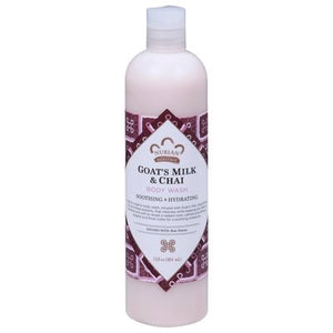 Nubian Heritage Body Wash Goats Milk & Chai Soothing & Hydrating 1/13 OZ [UNFI #566984] T