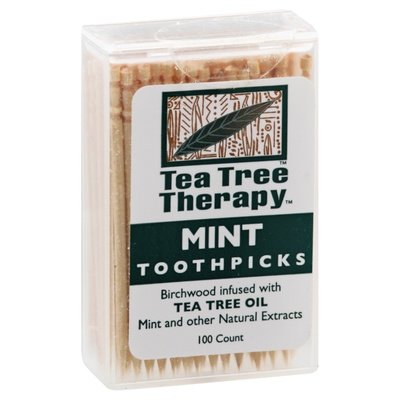Tea Tree Therapy Toothpicks Mint 12/100 CT [UNFI #579938] T