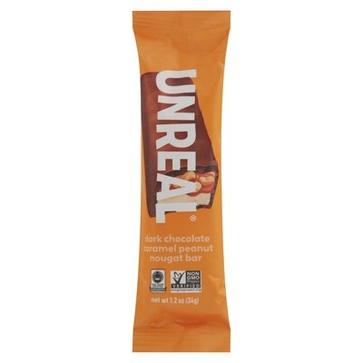 Unreal Nougat Bar Dark Chocolate Caramel Peanut 12/1.2 OZ [UNFI #2531960] [ebt] T