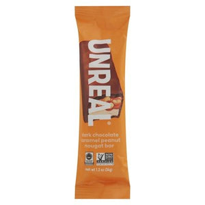 Unreal Nougat Bar Dark Chocolate Caramel Peanut 12/1.2 OZ [UNFI #2531960] [ebt] T