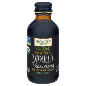 Frontier Nat Prod Co-Op Vanilla Flavoring Organic Non-Alcoholic 1/2 OZ [UNFI #1528272] [ebt]