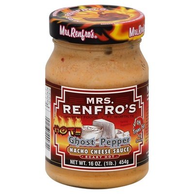 Mrs Renfros Nacho Cheese Sauce Ghost Pepper Scary Hot 6/16 OZ [UNFI #1226919] [ebt]