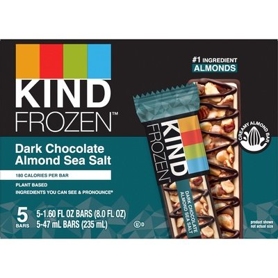 Kind Frozen Frozen Treat Bar Dark Chocolate Almond Sea Salt & Nut 12/5 CT [UNFI #2576262] [ebt]