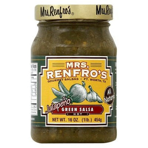 Mrs Renfros Salsa Green Hot 6/16 OZ [UNFI #796649] [ebt]