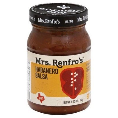 Mrs Renfros Salsa Habanero Hot 6/16 OZ [UNFI #796680] [ebt]