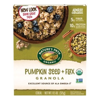 Natures Path Cereal Pumpkin Seed + Flax Granola 12/11.5 OZ [UNFI #319632] [ebt]