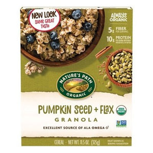 Natures Path Cereal Pumpkin Seed + Flax Granola 12/11.5 OZ [UNFI #319632] [ebt]